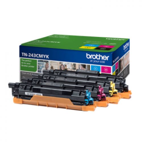 BROTHER PACK 4 Toner HLL3210CW/3270CDW/DCPL3510CDW/DCPL3550CDW TN243CMYK , Brother , BROTN243CMYK , 4977766787611